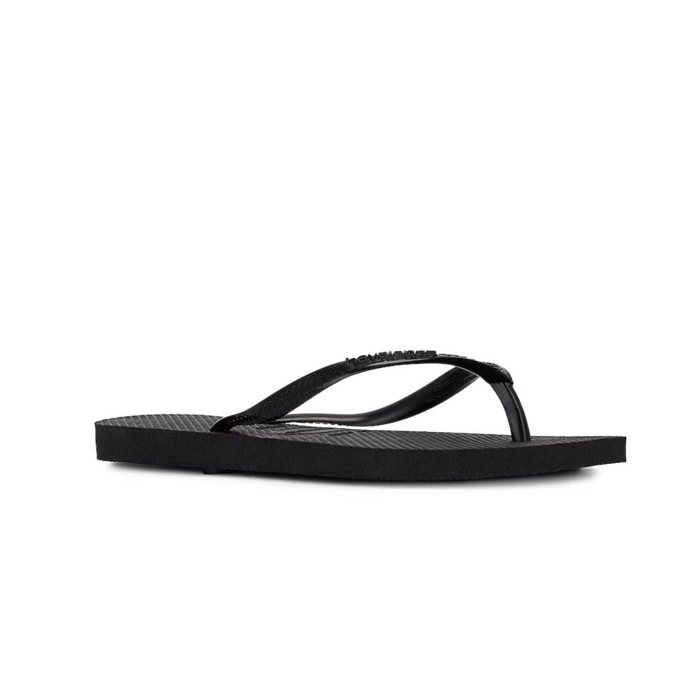 HAVAIANAS SQUARE TOE FLIP FLOP SANDAL - BLACK | SIZE 9 | BEST SELLER | NEW - Picture 5 of 9